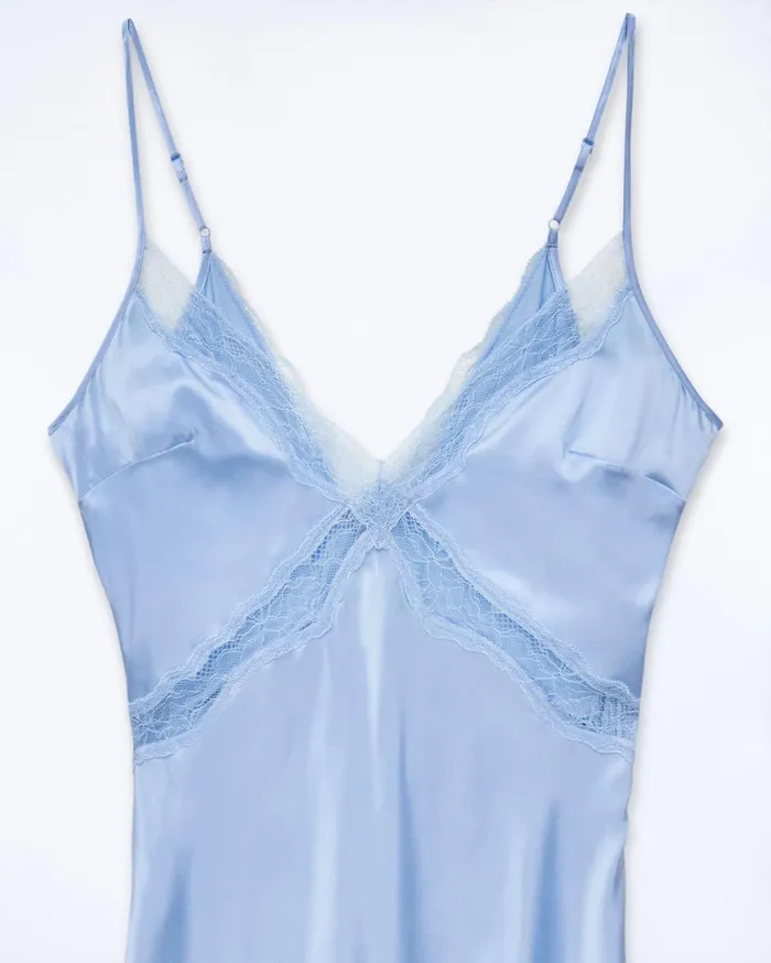 From Future Dresses and Jumpsuits Women Long Lila Strap Dress Baby Blue