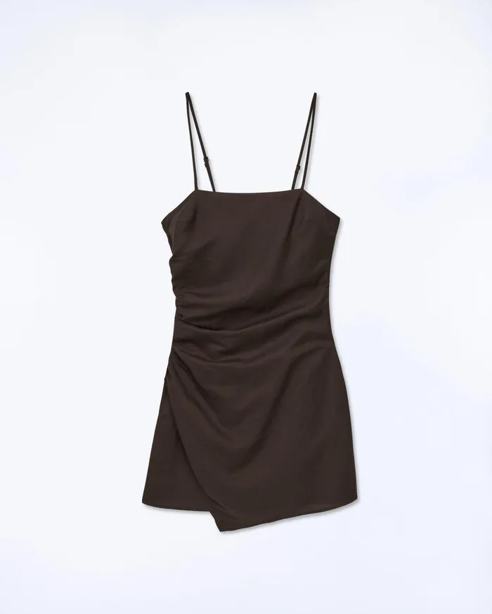 From Future Dresses and Jumpsuits Women Rivka Short Strap Dress Chocolate