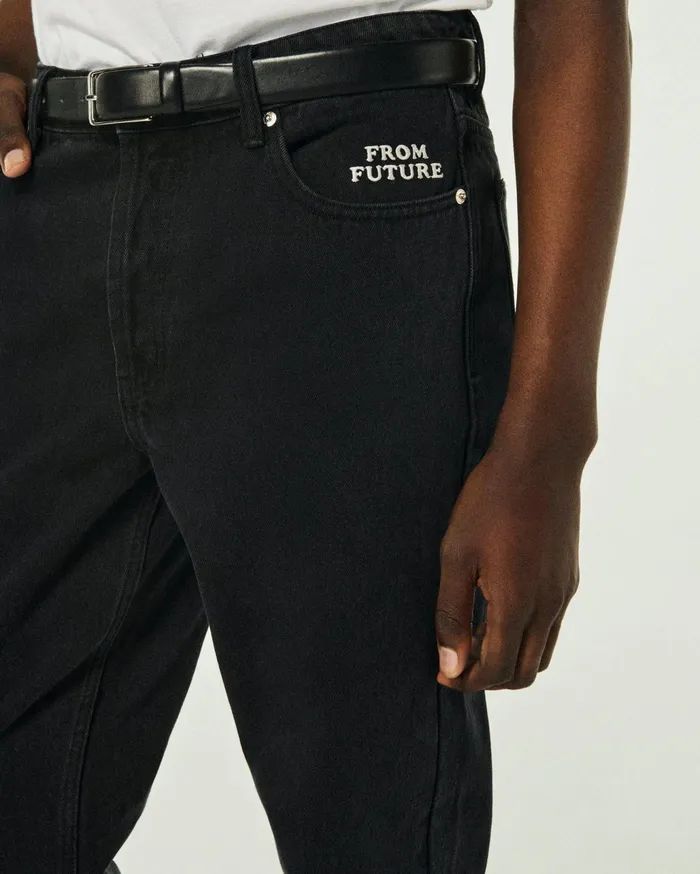From Future Jeans Men Tapered Jackson Jeans Washed Black