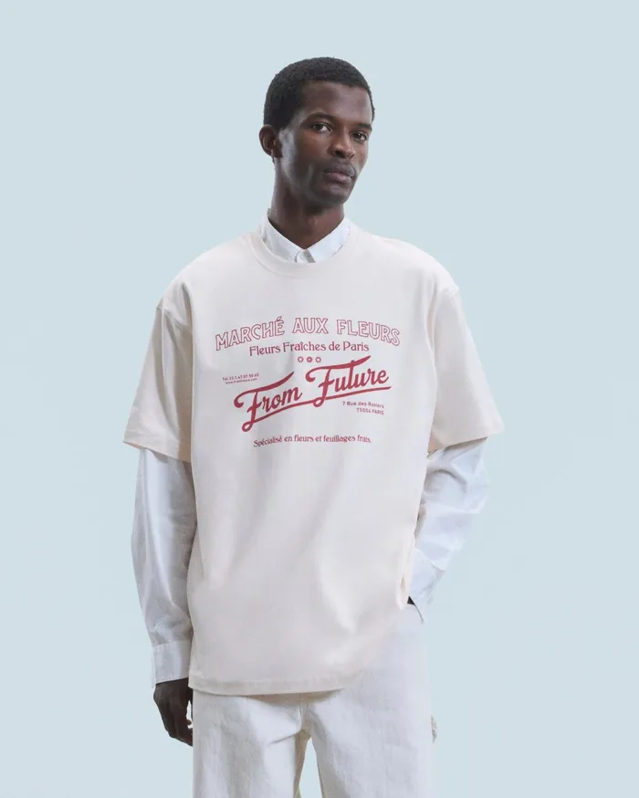From Future Shirts and TShirts Men Crewneck TShirt March Aux Fleurs Sand