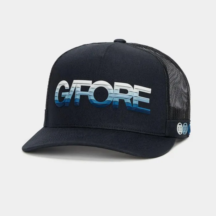 GFORE Hats MenWomen 3D OMBR GFORE COTTON TWILL TRUCKER HAT Ink