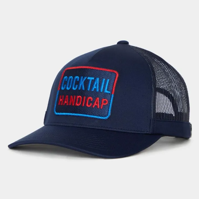 GFORE Hats MenWomen COCKTAIL HANDICAP INTERLOCK KNIT TRUCKER HAT Twilight