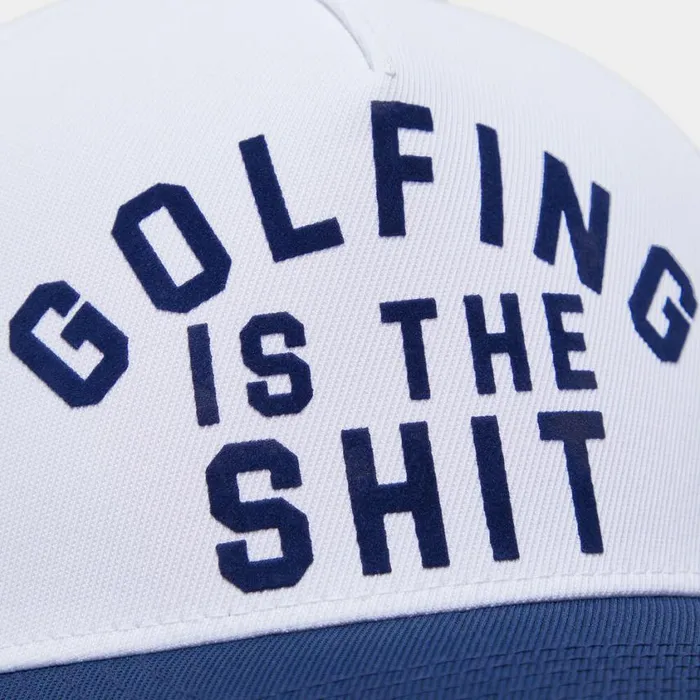 GFORE Hats MenWomen GOLFING IS THE SHT STRETCH TWILL SNAPBACK HAT Snow GFORE Hats MenWomen GOLFING IS THE SHT STRETCH TWILL SNAPBACK HAT Snow