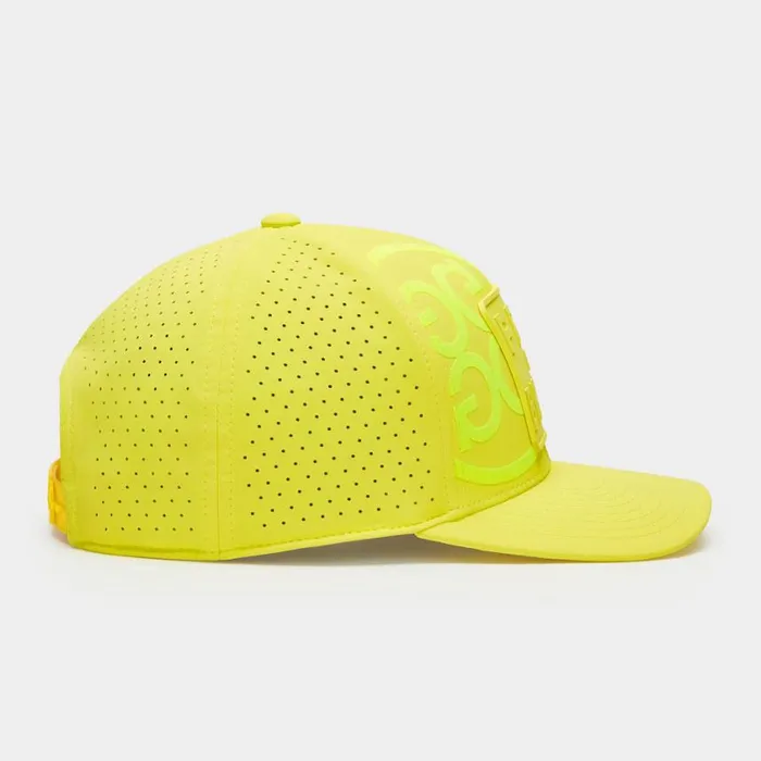 GFORE Hats MenWomen PRAY FOR BIRDIES PERFORATED FEATHERWEIGHT TECH SNAPBACK HAT Solar GFORE Hats MenWomen PRAY FOR BIRDIES PERFORATED FEATHERWEIGHT TECH SNAPBACK HAT Solar