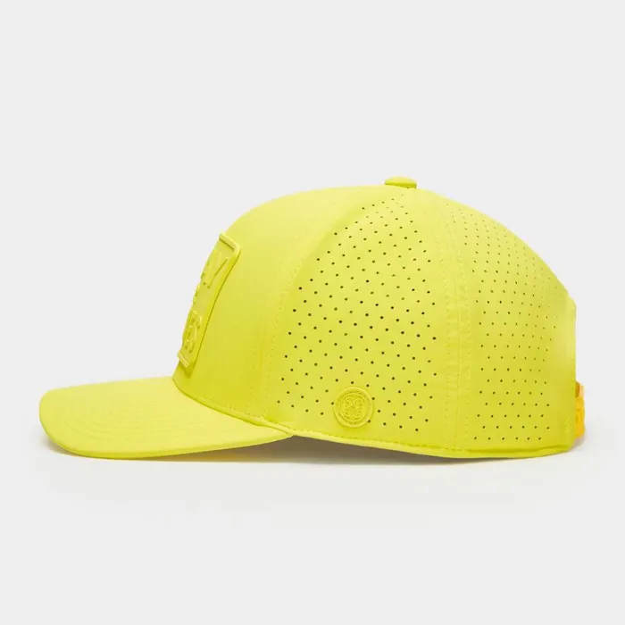 GFORE Hats MenWomen PRAY FOR BIRDIES PERFORATED FEATHERWEIGHT TECH SNAPBACK HAT Solar GFORE Hats MenWomen PRAY FOR BIRDIES PERFORATED FEATHERWEIGHT TECH SNAPBACK HAT Solar