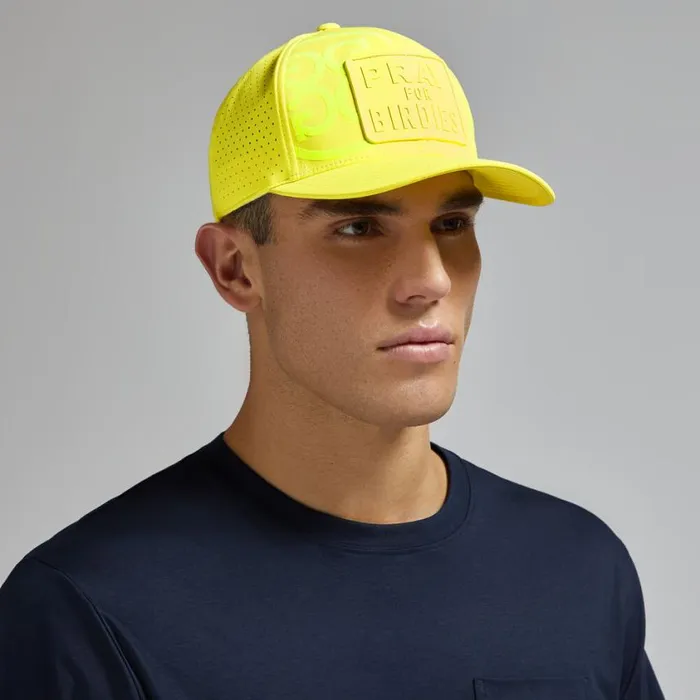 GFORE Hats MenWomen PRAY FOR BIRDIES PERFORATED FEATHERWEIGHT TECH SNAPBACK HAT Solar GFORE Hats MenWomen PRAY FOR BIRDIES PERFORATED FEATHERWEIGHT TECH SNAPBACK HAT Solar