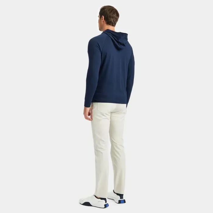 GFORE Hoodies and Tees Men HOODED LUXE QUARTER ZIP MID LAYER Twilight