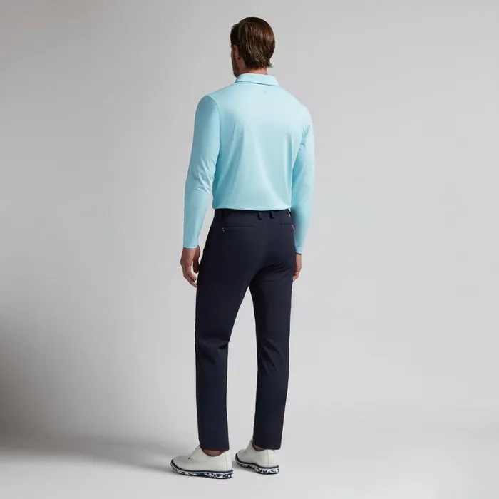 GFORE Polos Men MLANGE ICE NYLON LONG SLEEVE POLO Powder Melange GFORE Polos Men MLANGE ICE NYLON LONG SLEEVE POLO Powder Melange