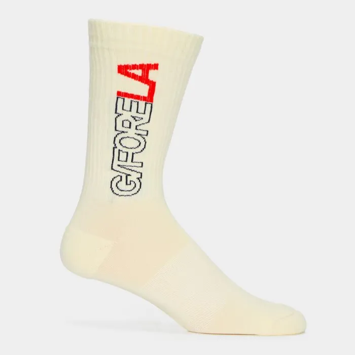GFORE Socks Men GFORE LA RIBBED COMPRESSION CREW SOCK Poppy