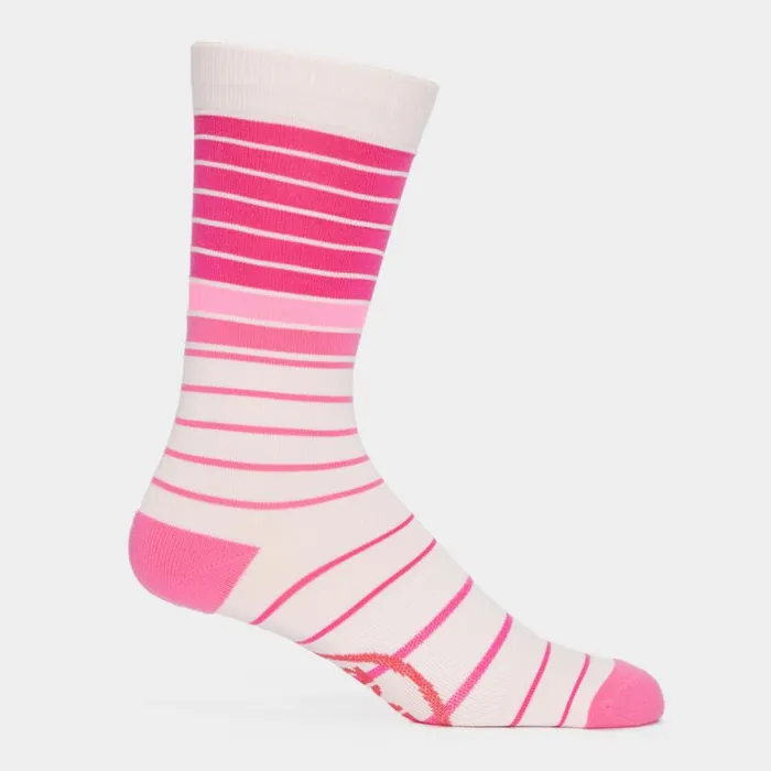 GFORE Socks Men MIXED STRIPE COMPRESSION CREW SOCK Blush