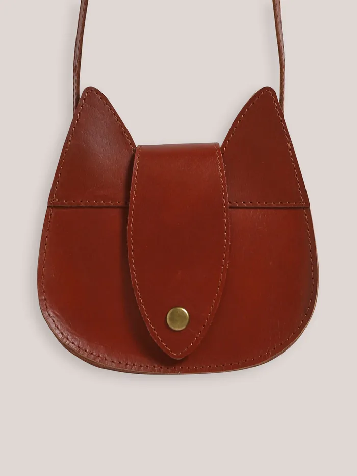 Girls Cyrillus Accessories Squirrel Saddle Bag Cognac
