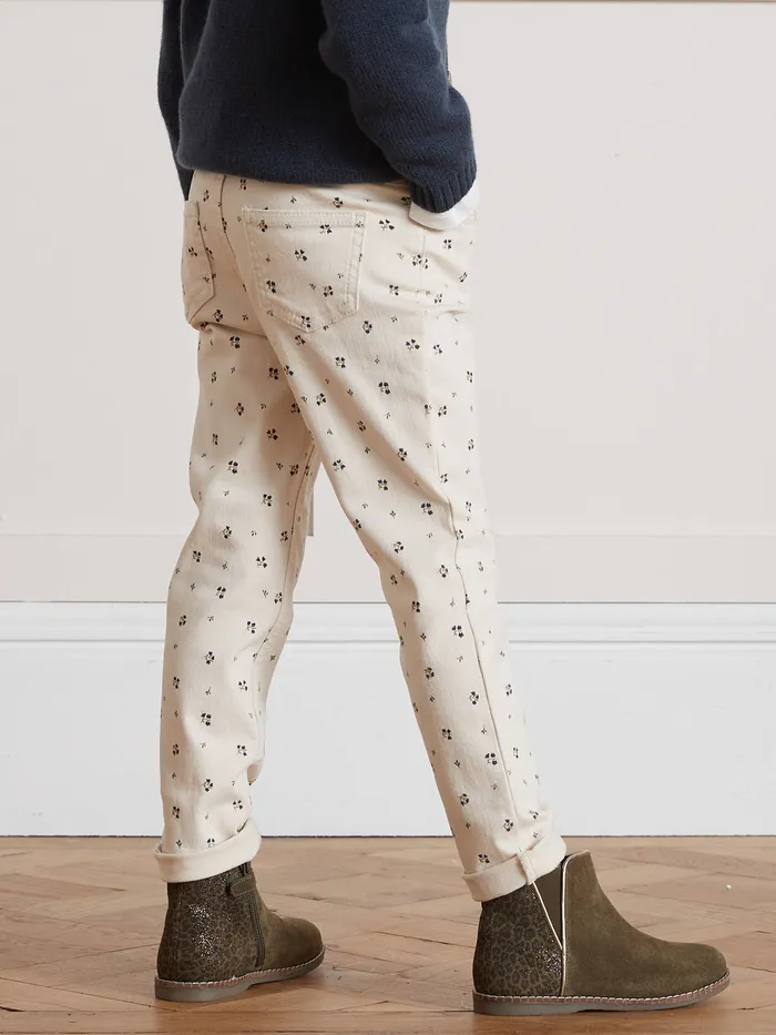 Girls Cyrillus Clothing Cassy Print SlimFit Trousers Imp Cassy