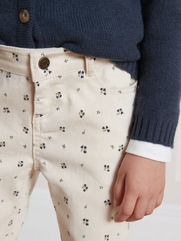 Girls Cyrillus Clothing Cassy Print SlimFit Trousers Imp Cassy