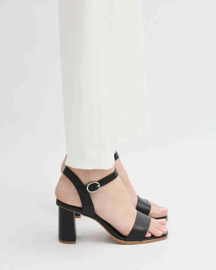 HIGH SANDALS jomercer Women Calais high heel sandals black leather HIGH SANDALS jomercer Women Calais high heel sandals black leather
