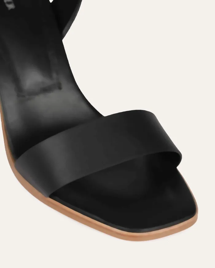 HIGH SANDALS jomercer Women Calais high heel sandals black leather HIGH SANDALS jomercer Women Calais high heel sandals black leather