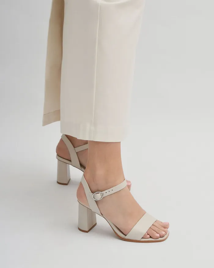 HIGH SANDALS jomercer Women Calais high heel sandals bone leather HIGH SANDALS jomercer Women Calais high heel sandals bone leather