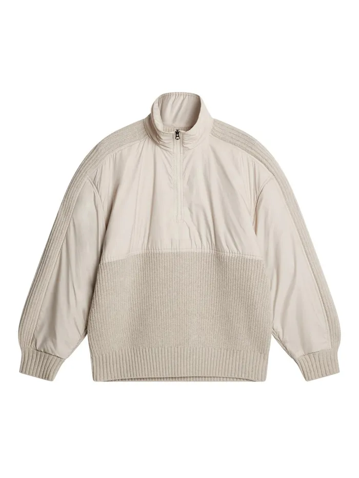 JLindeberg Cole Hybrid Knit Quarter Zip Men Knitwear
