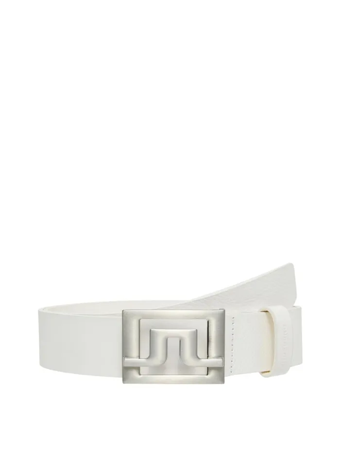 JLindeberg Slater 40 White Leather Men Golf Belts