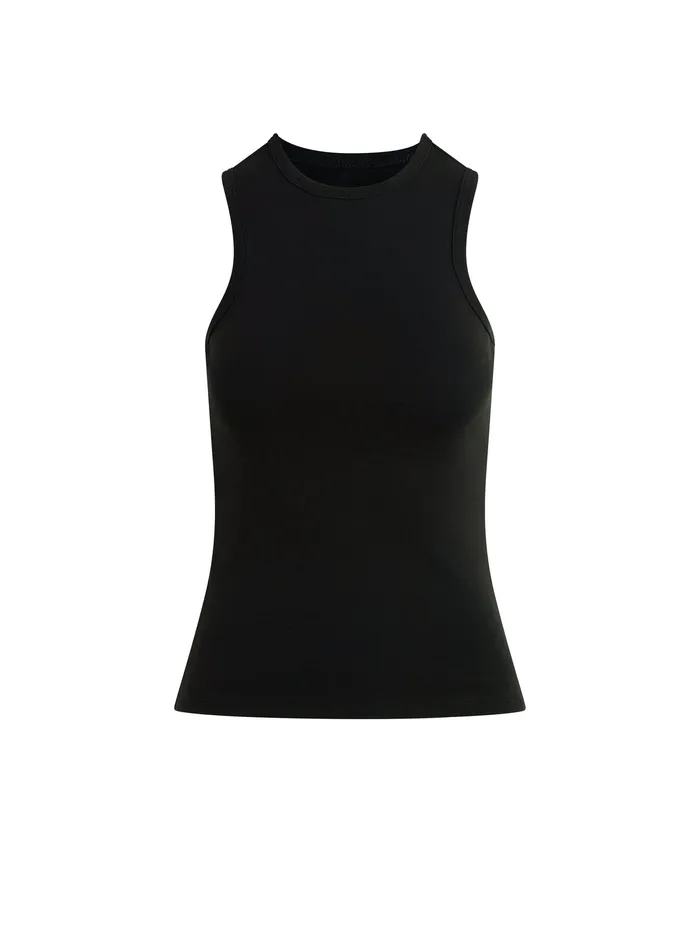 Joe8217s Jeans THE HIGH NECK TANK Black Women Tops Joe8217s Jeans THE HIGH NECK TANK Black Women Tops