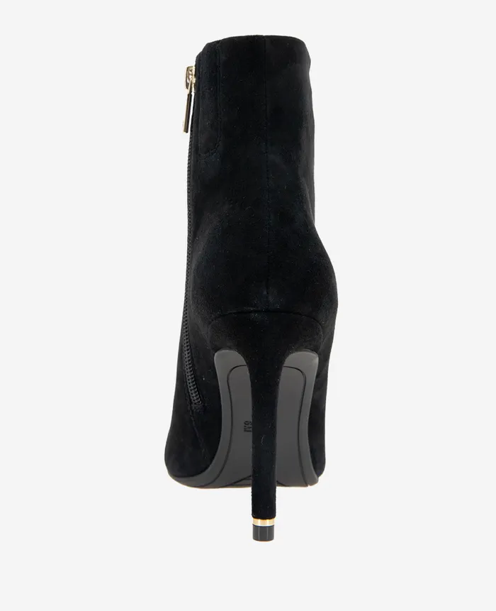 Kenneth Cole Boots and Booties Women Quincy Suede Heel Ankle Bootie Black Kenneth Cole Boots and Booties Women Quincy Suede Heel Ankle Bootie Black
