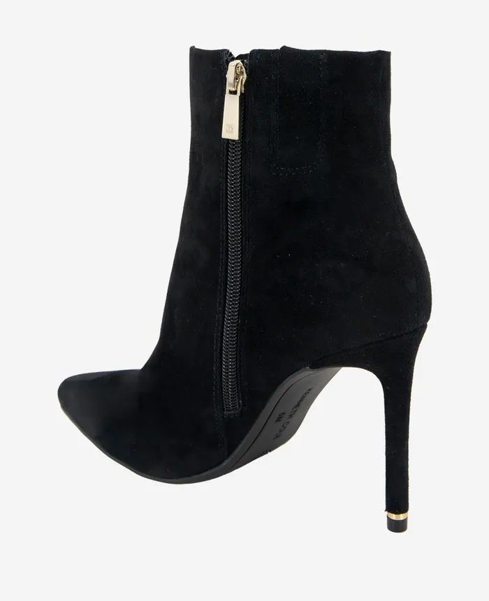 Kenneth Cole Boots and Booties Women Quincy Suede Heel Ankle Bootie Black Kenneth Cole Boots and Booties Women Quincy Suede Heel Ankle Bootie Black