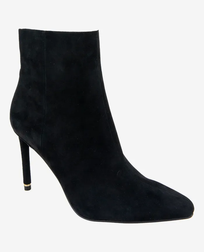Kenneth Cole Boots and Booties Women Quincy Suede Heel Ankle Bootie Black Kenneth Cole Boots and Booties Women Quincy Suede Heel Ankle Bootie Black