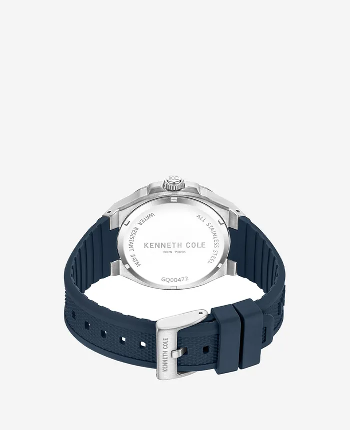 Kenneth Cole Mens Men Kenneth Cole Dress Sport Blue Silicon Strap Watch Blue Kenneth Cole Mens Men Kenneth Cole Dress Sport Blue Silicon Strap Watch Blue