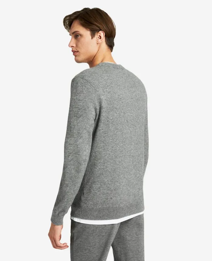Kenneth Cole Sweaters Men Site Exclusive Crew Neck Cashmere Sweater Grey