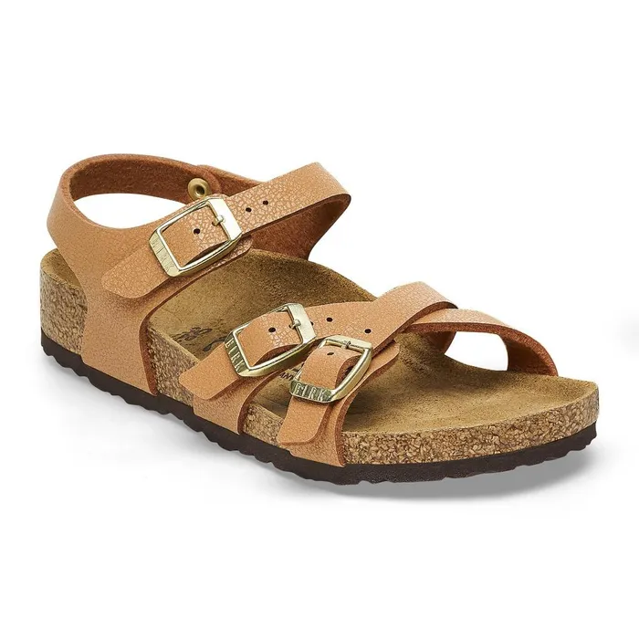 Kids Birkenstock BackAnkleStrap Kumba Grained Pecan