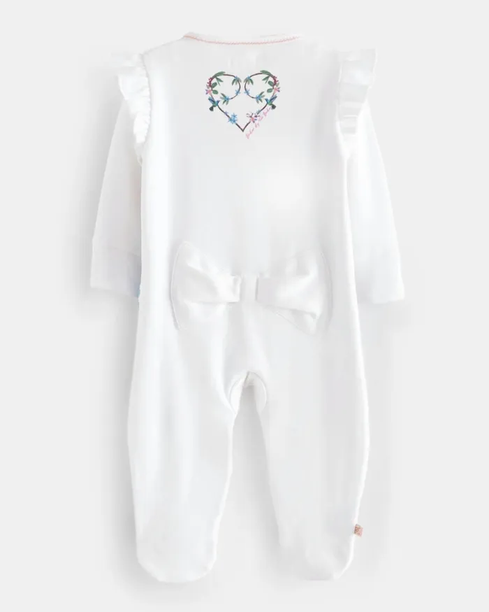 Kids ODETTYY 8211 Botanical Cotton Sleepsuit With Frill Detail White Ted Baker Playsuits and Sets Kids ODETTYY 8211 Botanical Cotton Sleepsuit With Frill Detail White Ted Baker Playsuits and Sets