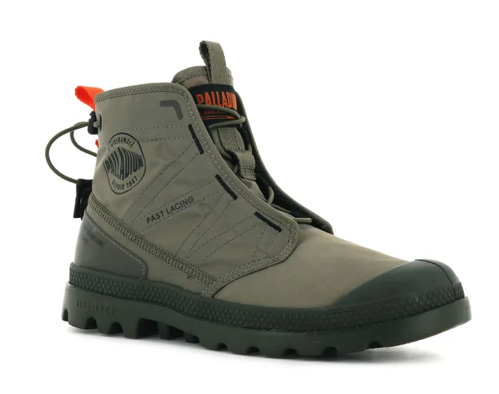 Kids PAMPA TRAVEL LITE Dusky Green PALLADIUM Boots Kids PAMPA TRAVEL LITE Dusky Green PALLADIUM Boots