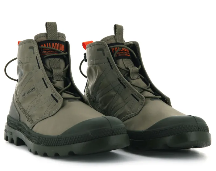 Kids PAMPA TRAVEL LITE Dusky Green PALLADIUM Boots Kids PAMPA TRAVEL LITE Dusky Green PALLADIUM Boots