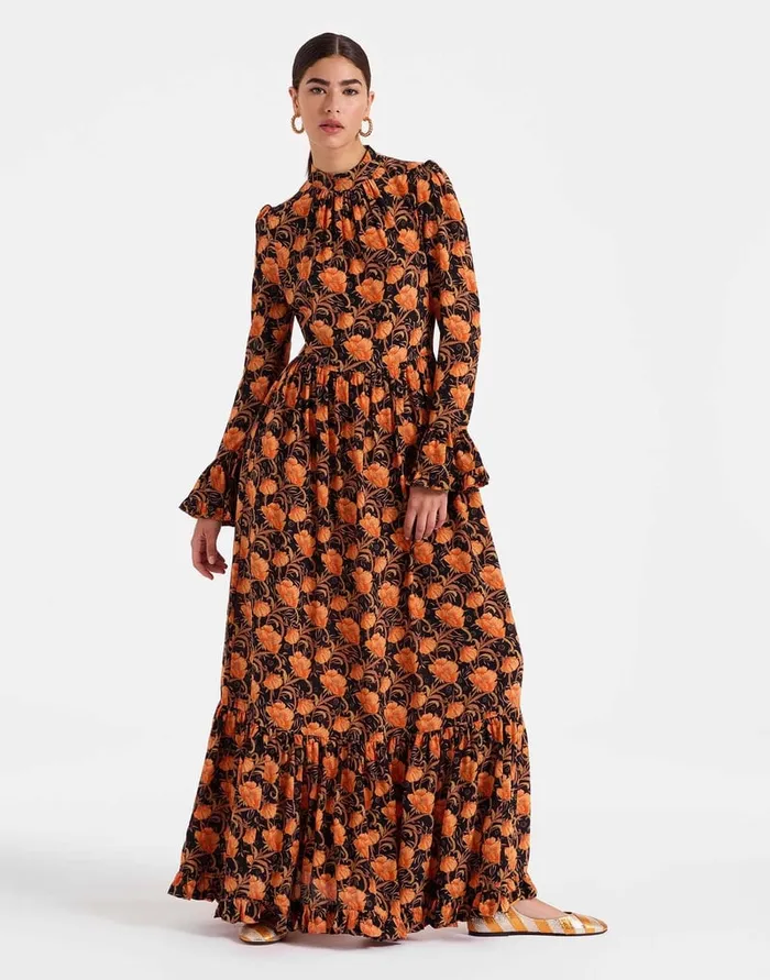 La Doublej Visconti Dress Morpheus Black In Crepe De Chine Women Dresses