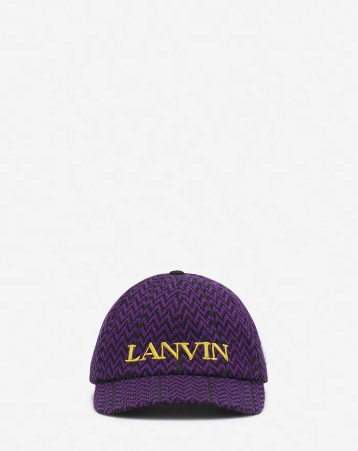 Lanvin X Future Curb Cotton Cap Blackpurple Reign Women Lanvin Hats