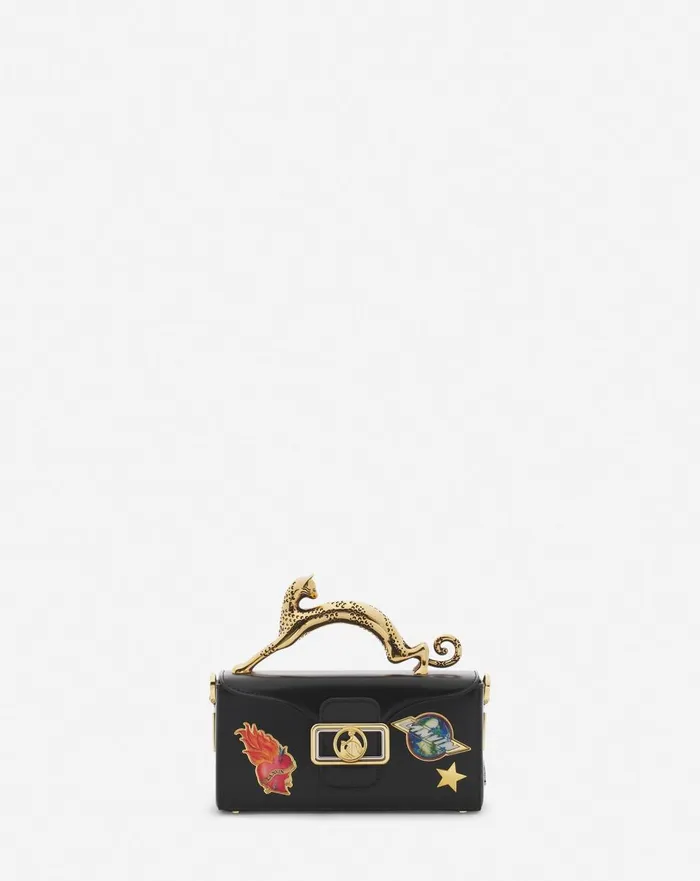 Lanvin X Future Pencil Cat Nano Leather Bag With Pins Blackmulticolour Women Lanvin Pencil Lanvin X Future Pencil Cat Nano Leather Bag With Pins Blackmulticolour Women Lanvin Pencil