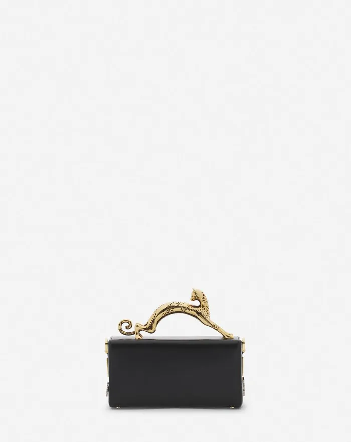 Lanvin X Future Pencil Cat Nano Leather Bag With Pins Blackmulticolour Women Lanvin Pencil