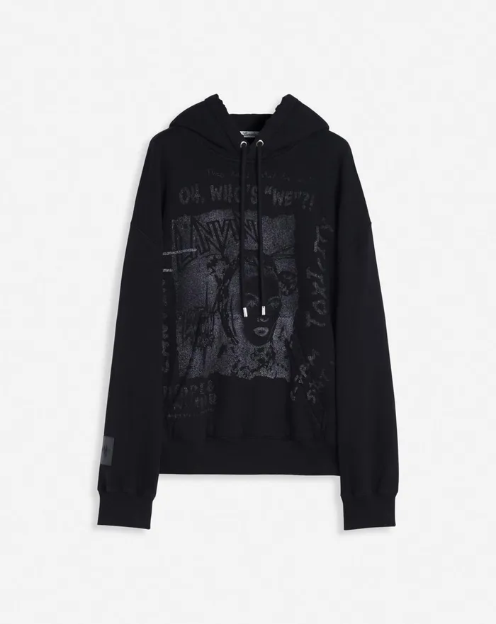Lanvin X Future Unisex Loosefit Printed Hoodie Black Men Lanvin Knitwear and Sweatshirts Lanvin X Future Unisex Loosefit Printed Hoodie Black Men Lanvin Knitwear and Sweatshirts