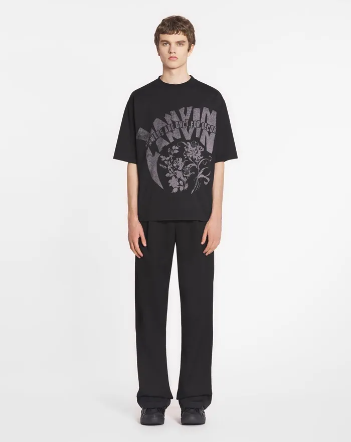 Lanvin X Future Unisex Loosefit Printed Tshirt Black Men Lanvin Tshirts and Polos Lanvin X Future Unisex Loosefit Printed Tshirt Black Men Lanvin Tshirts and Polos