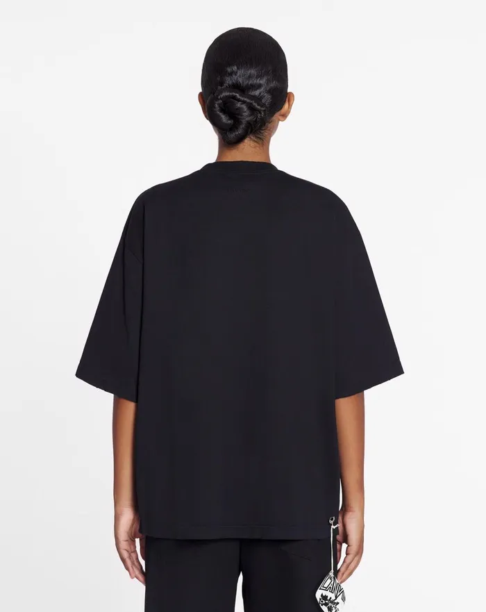 Lanvin X Future Unisex Loosefit Printed Tshirt Black Men Lanvin Tshirts and Polos Lanvin X Future Unisex Loosefit Printed Tshirt Black Men Lanvin Tshirts and Polos