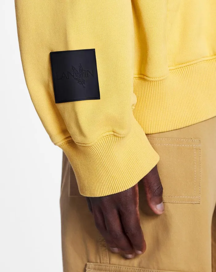 Lanvin X Future Unisex Oversized Curb Laces Corn Men Lanvin Knitwear and Sweatshirts