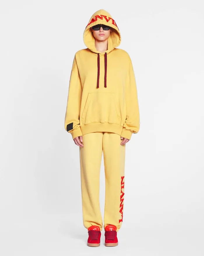 Lanvin X Future Unisex Oversized Curb Laces Corn Men Lanvin Knitwear and Sweatshirts