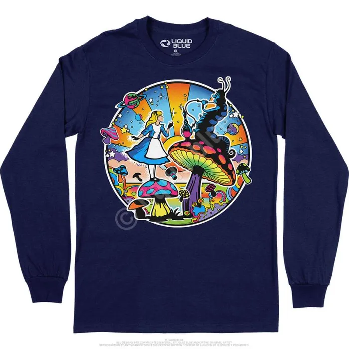 Liquid Blue Long Sleeve Men Alice Mod Long Sleeve TShirt