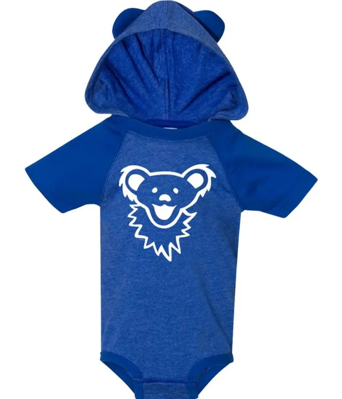 Liquid Blue Onesies Kids GD Bearface Hooded Blue Onesie