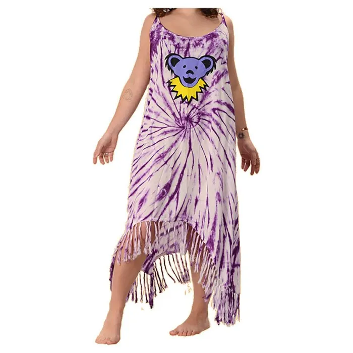 Liquid Blue Skirts Accessories Dancing Bear Fringe String Assorted Tie Dye Dress