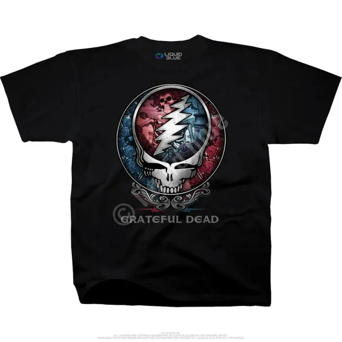 Liquid Blue TShirt Men Bertha SYF Black TShirt