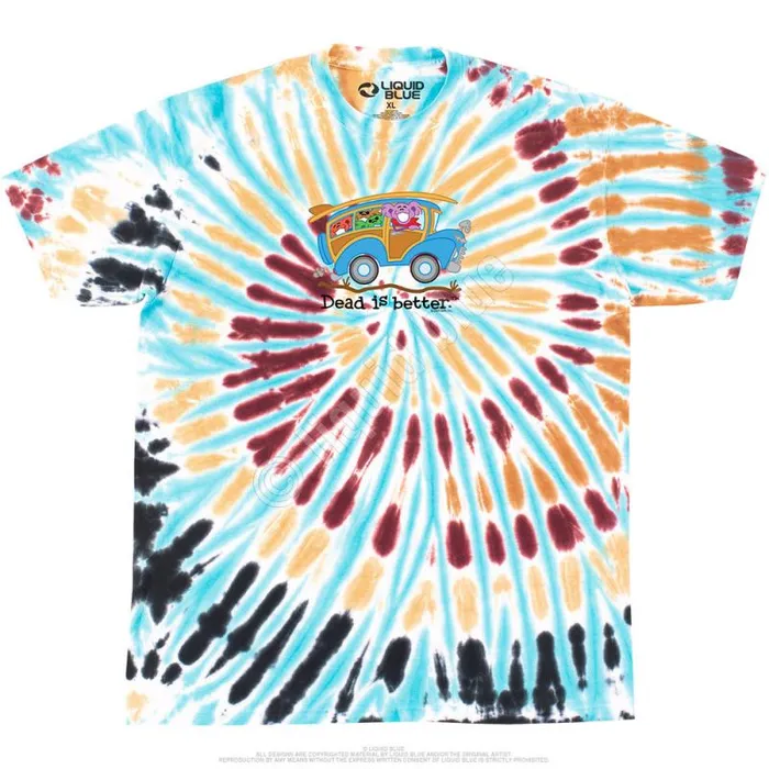 Liquid Blue TShirt Men Wagon Dead Is Better TShirt
