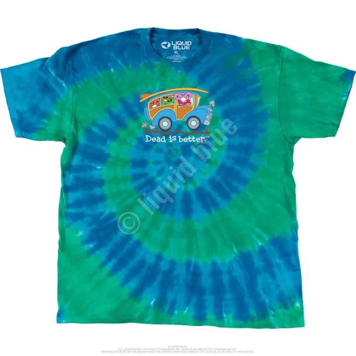 Liquid Blue TShirt Men Wagon Dead Is Better TShirt