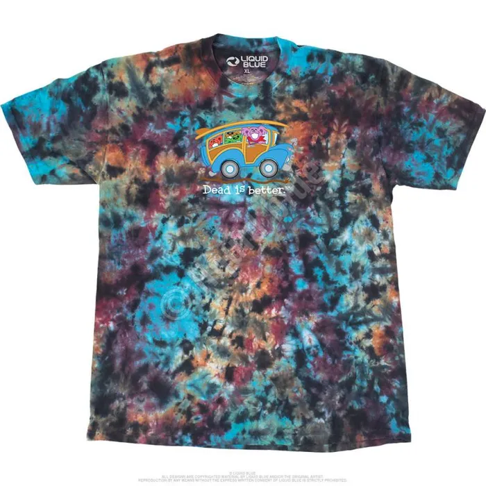Liquid Blue TShirt Men Wagon Dead Is Better TShirt