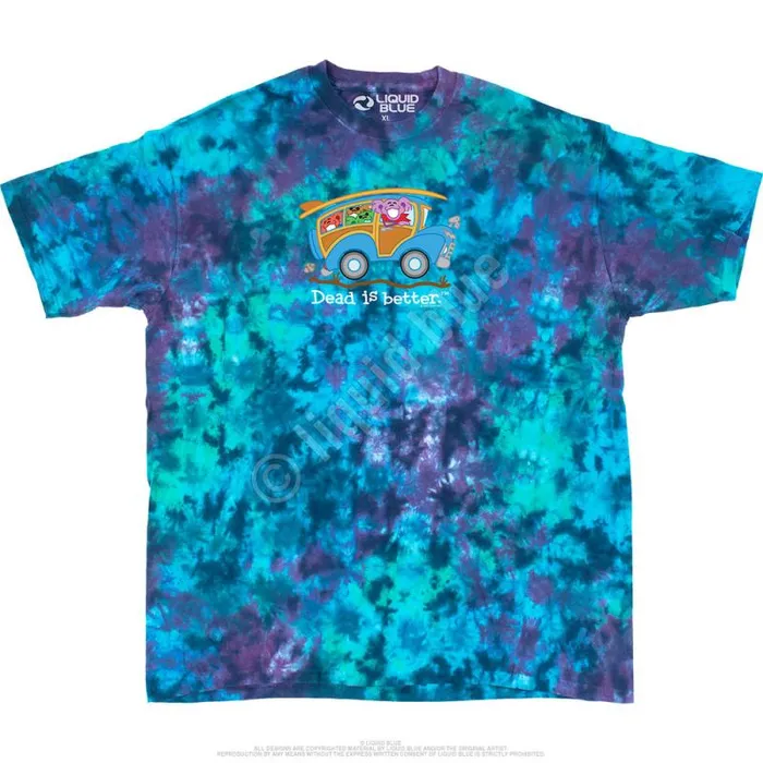 Liquid Blue TShirt Men Wagon Dead Is Better TShirt