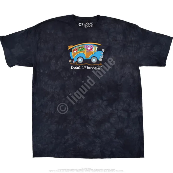 Liquid Blue TShirt Men Wagon Dead Is Better TShirt